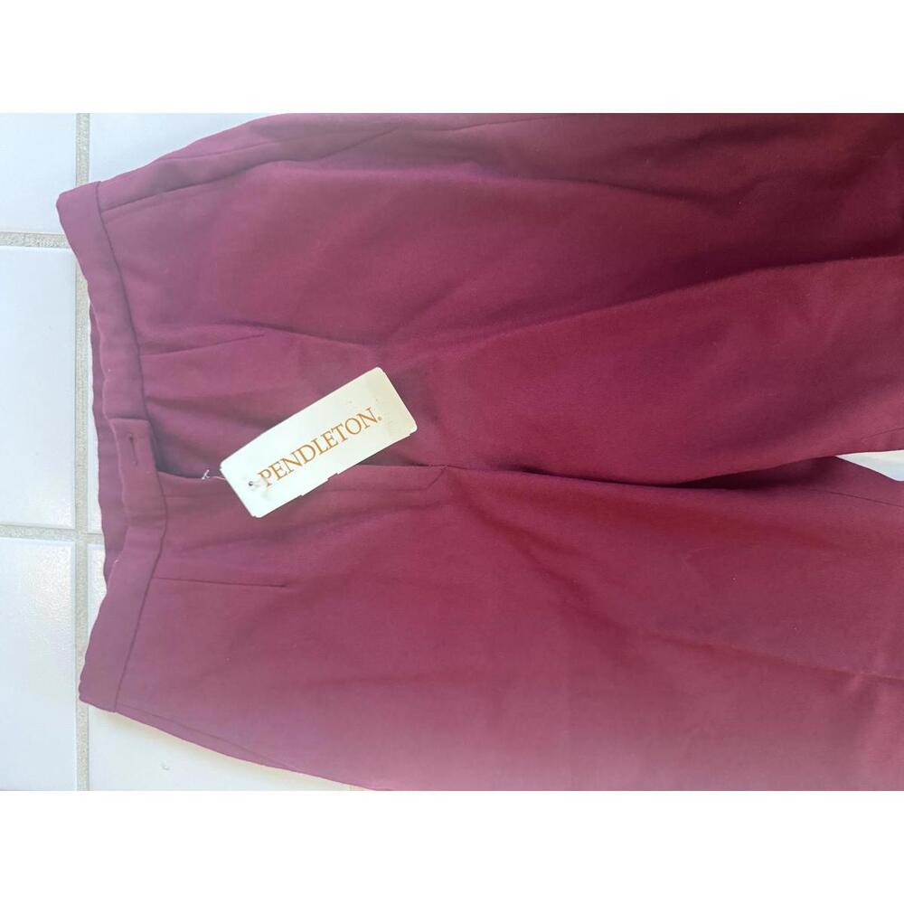 Vintage Pendleton 100% Virgin Wool Trousers Women’s Size 14 NWT – Made in USA - Picture 2 of 9